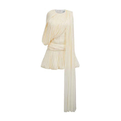 Women's Elegant Cape Mini Summer Dress with Balloon Skirt
