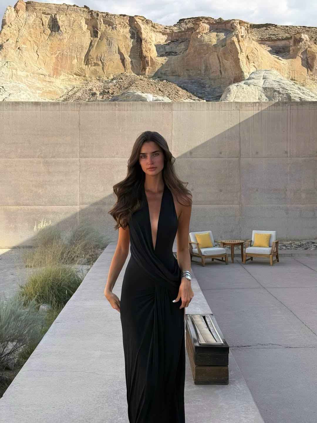 Women's Halter Backless Maxi Summer Dress