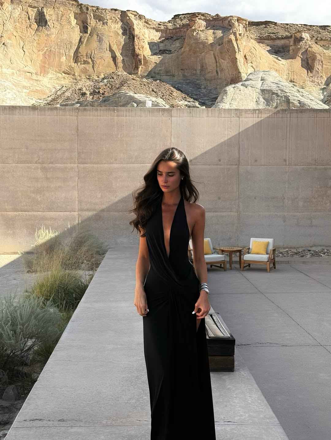 Women's Halter Backless Maxi Summer Dress