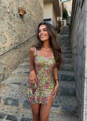 Women's Sequin Crystal Mini Summer Party Dress