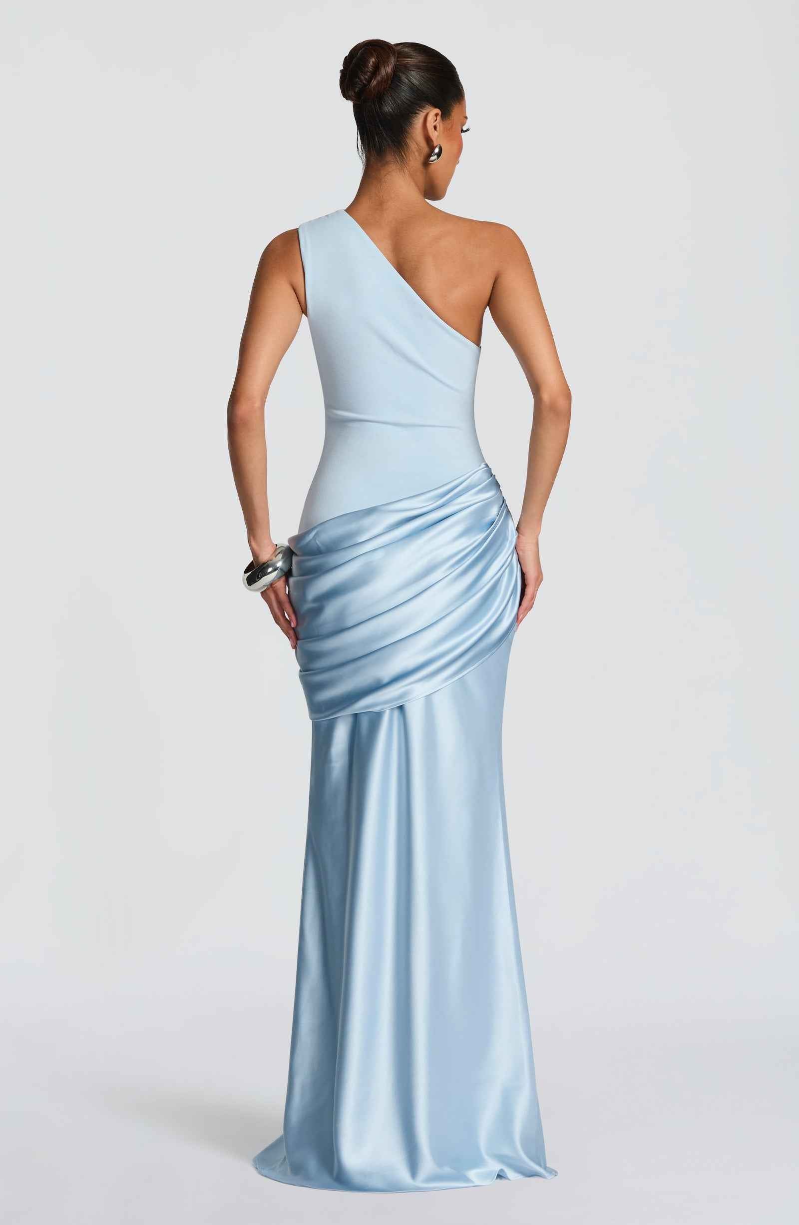 Women's One-Shoulder Maxi Wedding Guest Dress