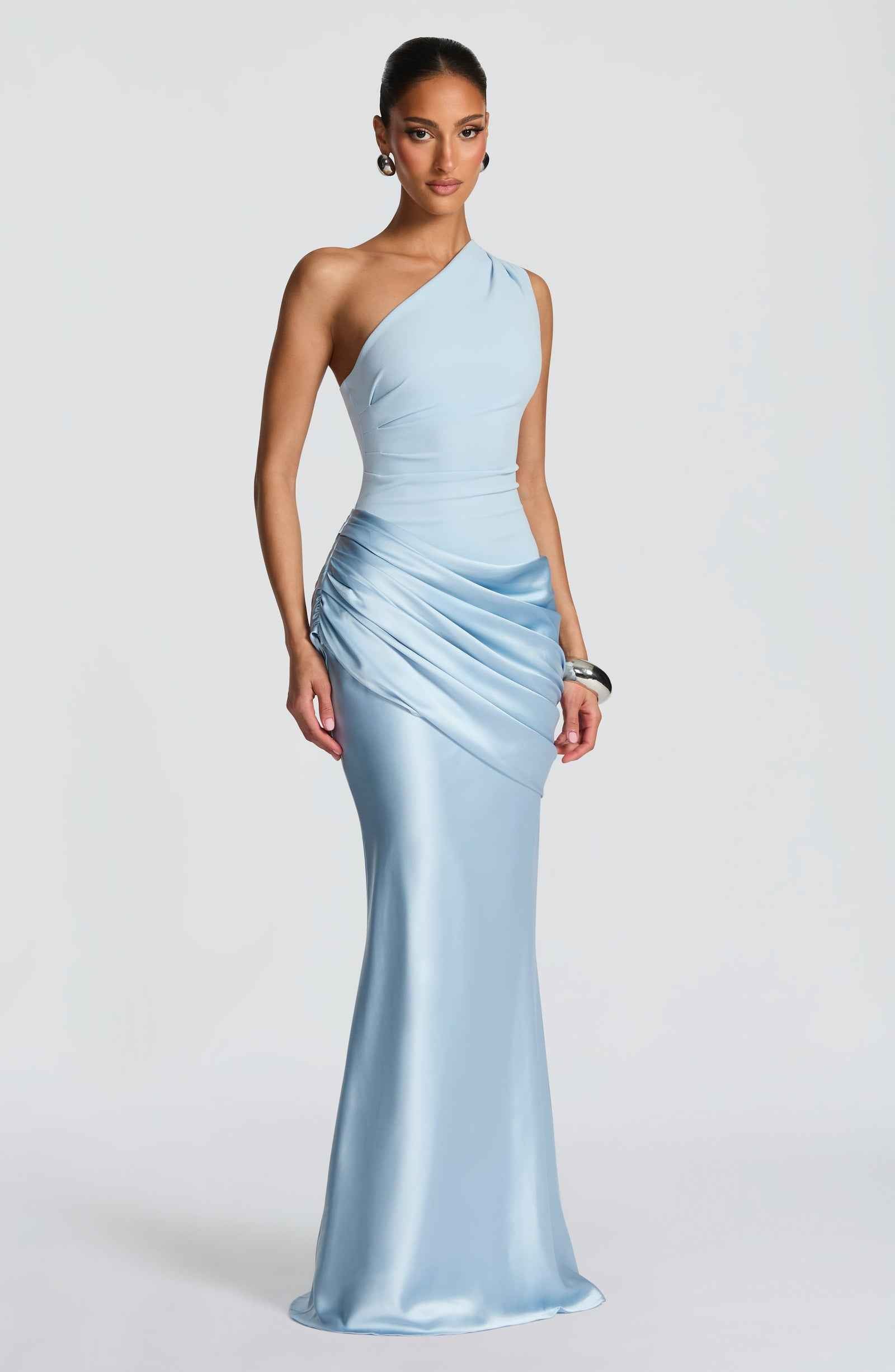 Women's One-Shoulder Maxi Wedding Guest Dress