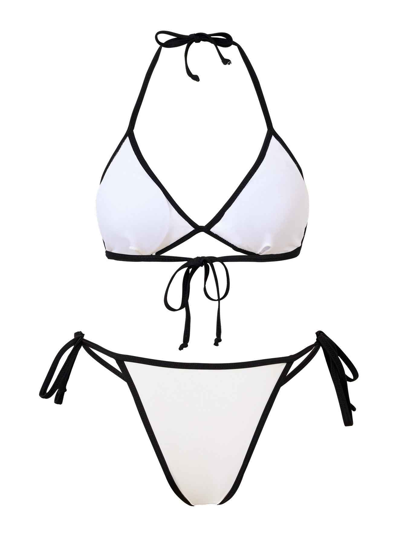 Women's Contrasting Three-Piece Bikini Cover-Up