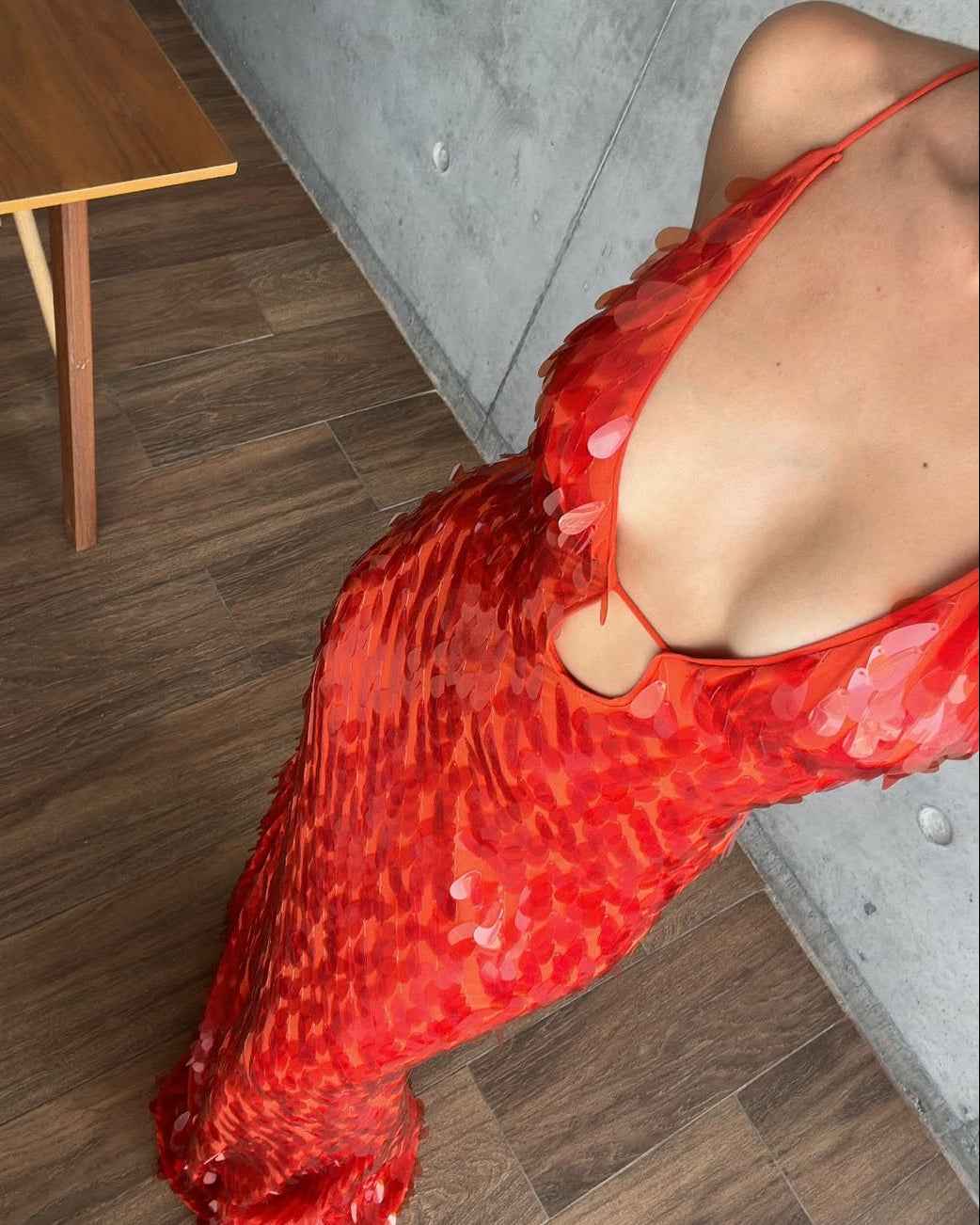 Women's Sleeveless Sequin Maxi Prom Dress