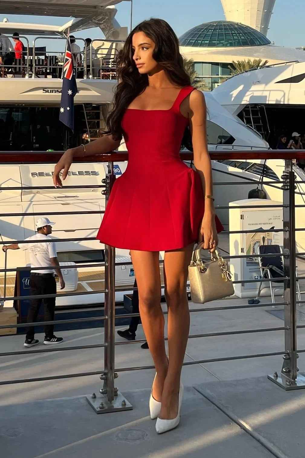 Women's Sleeveless Skater Mini Dress
