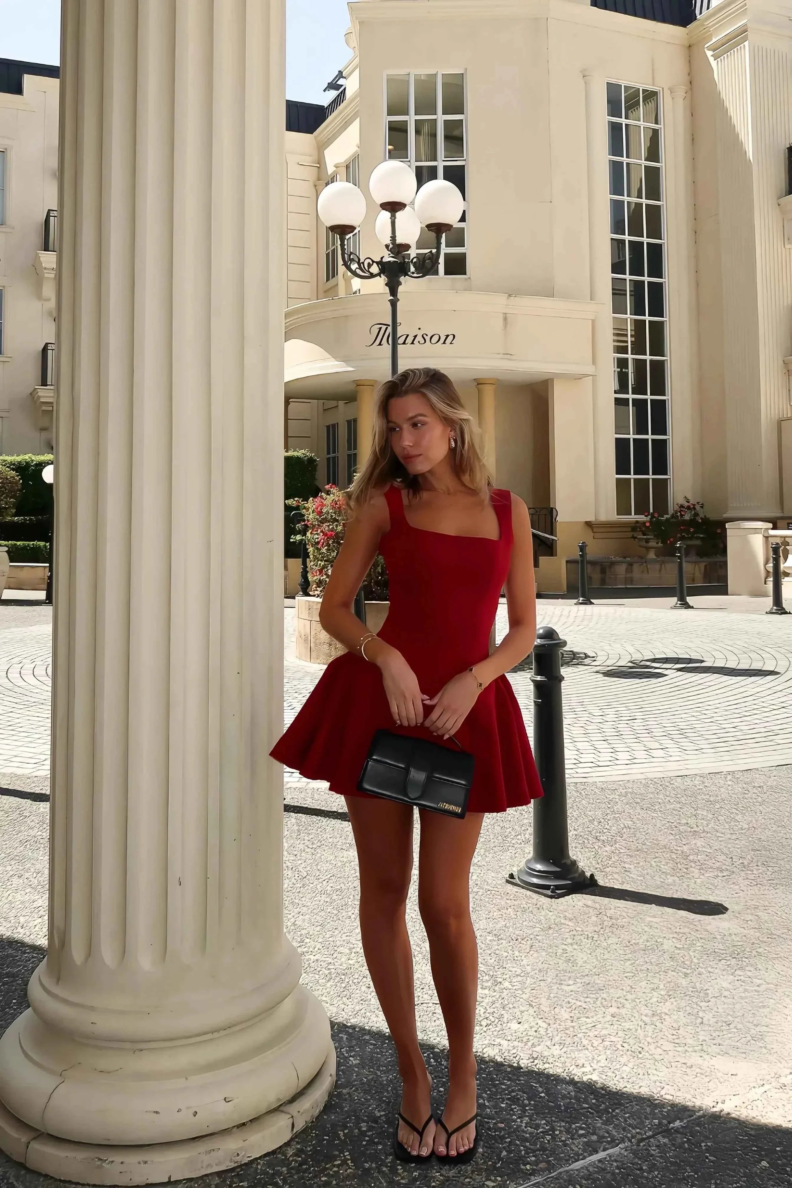 Women's Sleeveless Skater Mini Dress