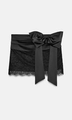 Women's Lace Bow Detailed Two-Piece Set