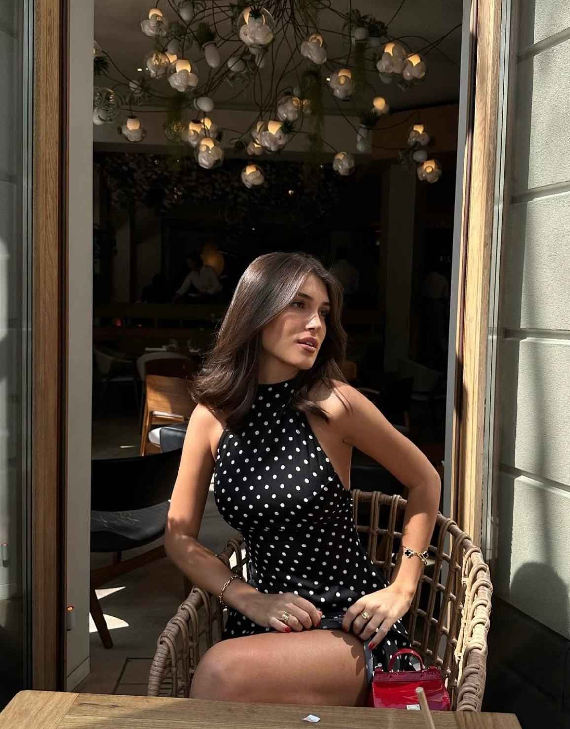 Women's Sleeveless Polka-dot Mini Summer Dress