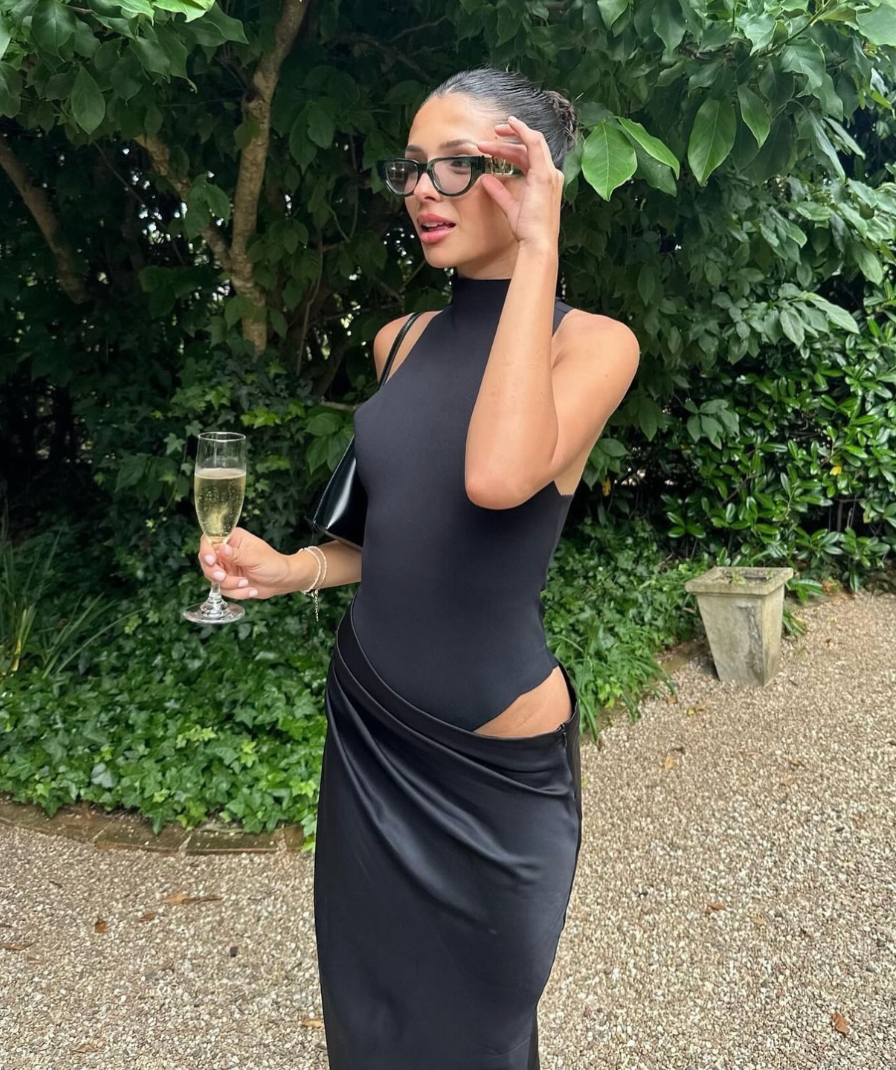 Women's Sleeveless Cut-out Maxi Wedding Guest Dress