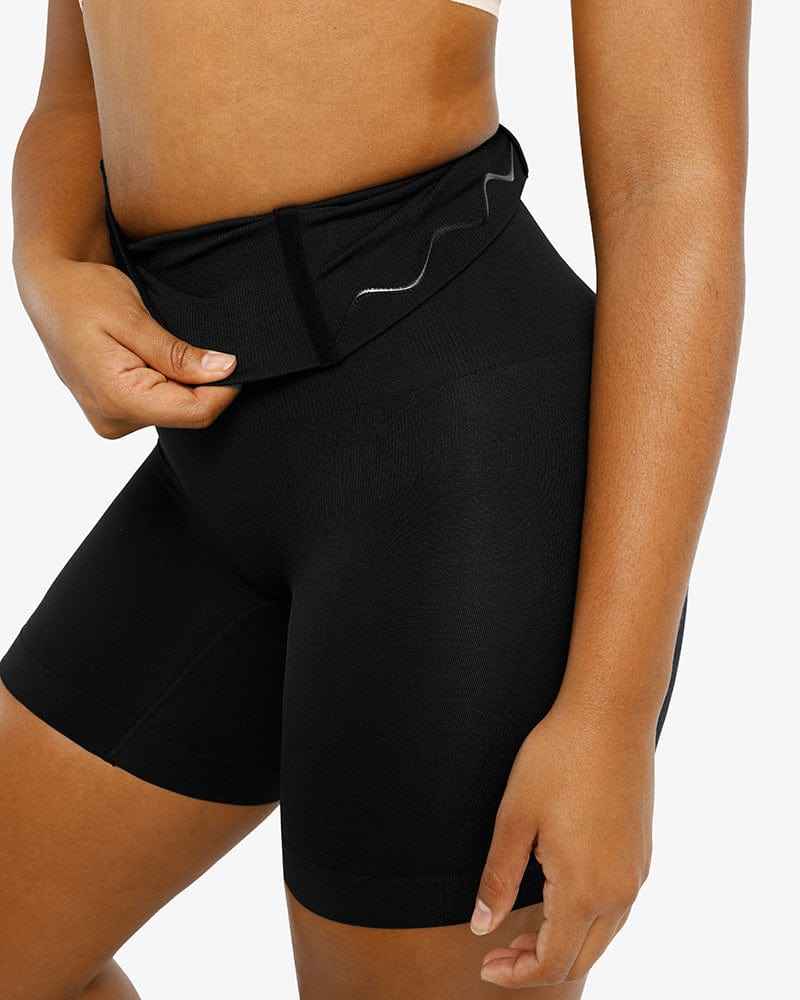 Bare Essentials Eco Seamless Thong - Black High Waist