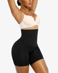 Bare Essentials High-Waisted Sculpting Shorts - Black Seamless