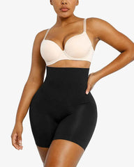 Bare Essentials High-Waisted Sculpting Shorts - Black Seamless