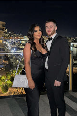 Charmaine Corset Gown in Black