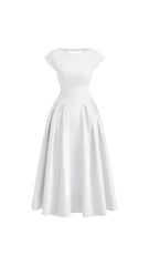 Arlene Classic Navy Midi Dress