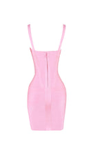 Aria Sculpted Bandage Mini Dress