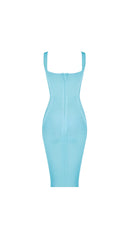 Bianca Blue Bandage Midi Dress