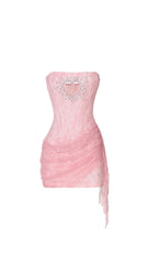 Cinderella Pink Yellow Mini Dress
