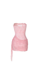 Cinderella Pink Yellow Mini Dress