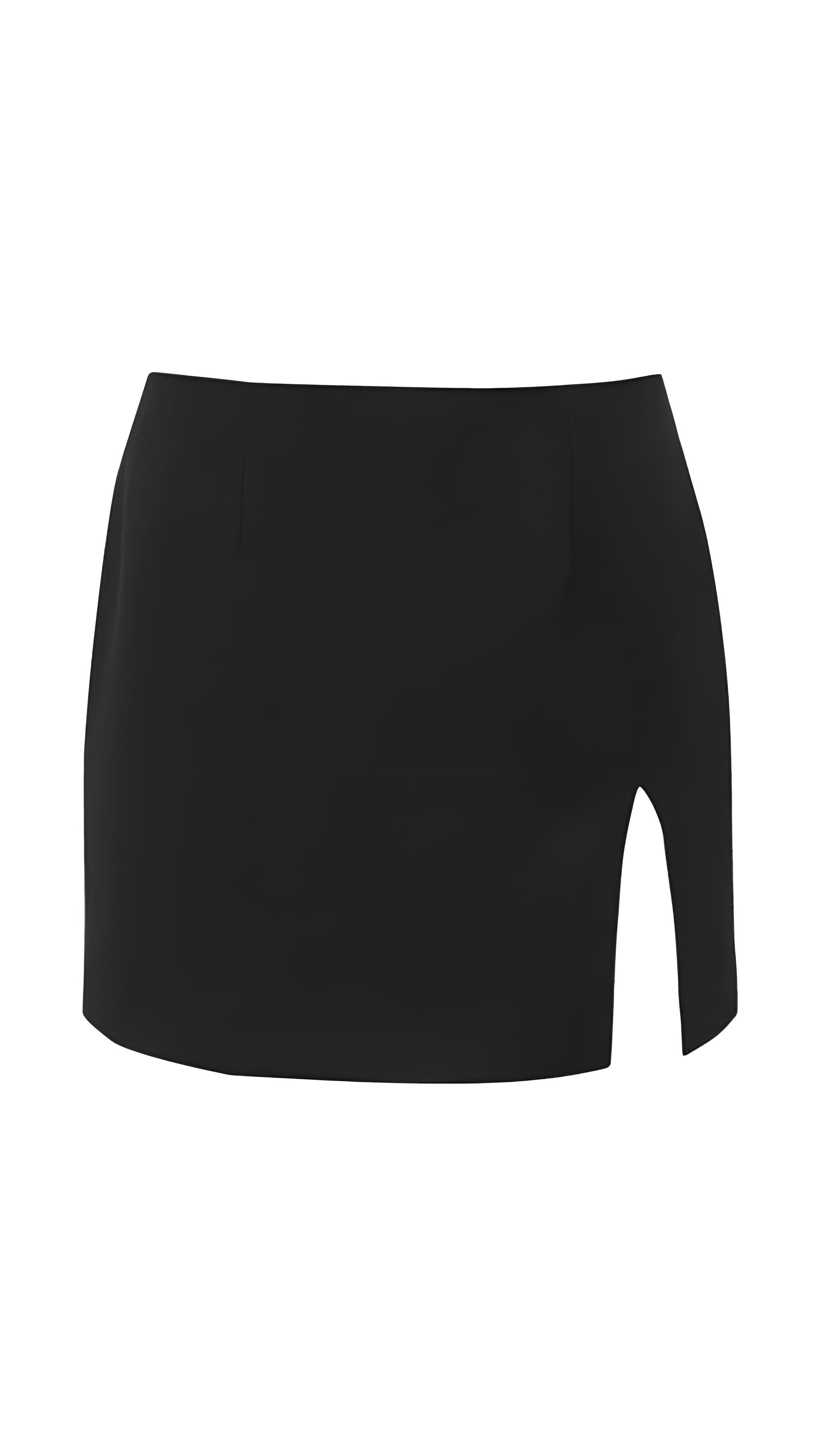 Ari Black Slit Mini Skirt