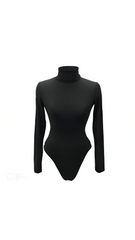 Abigail High-Neck Long Sleeve Bodysuit