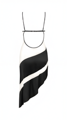 Nora Sheer Black Midi Dress