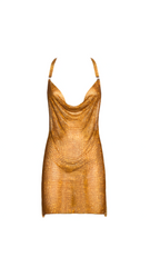 Natalia Metallic Shimmer Mini Dress