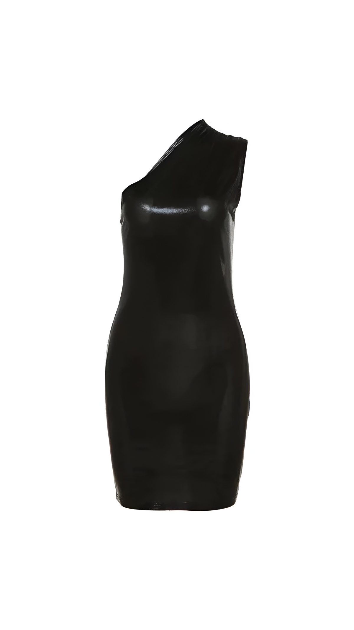 Stella Metallic One-Shoulder Mini Dress