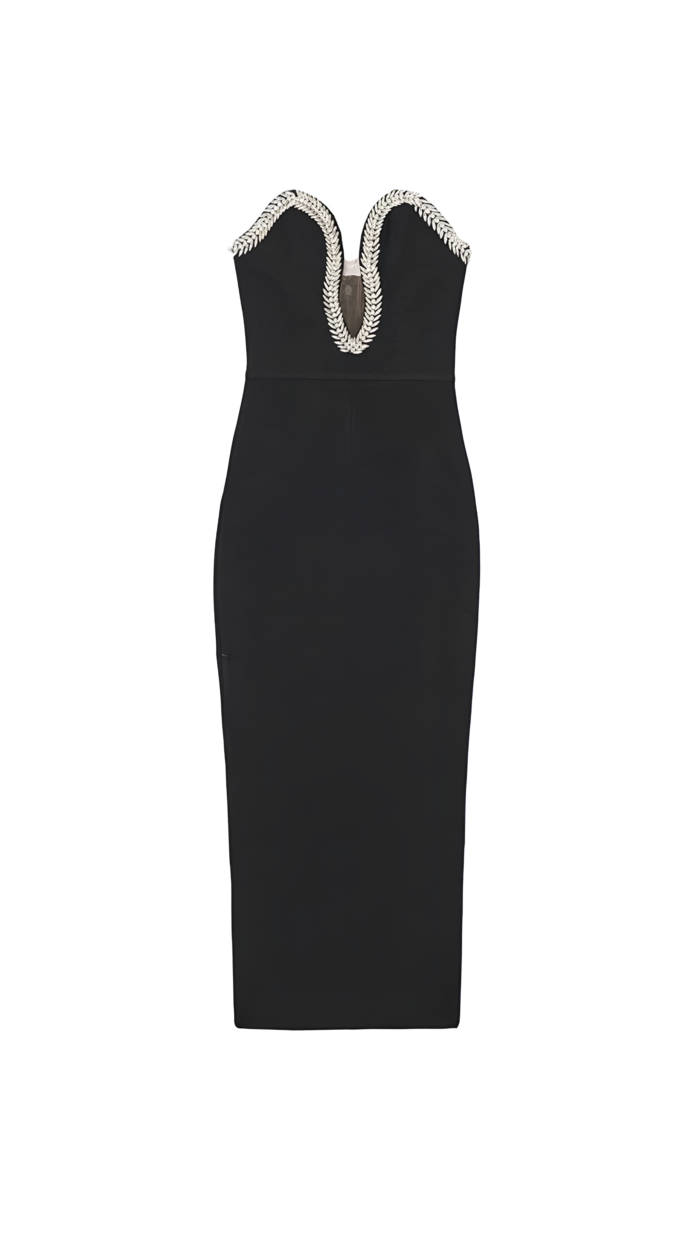 Esme Black Crystal Maxi Dress