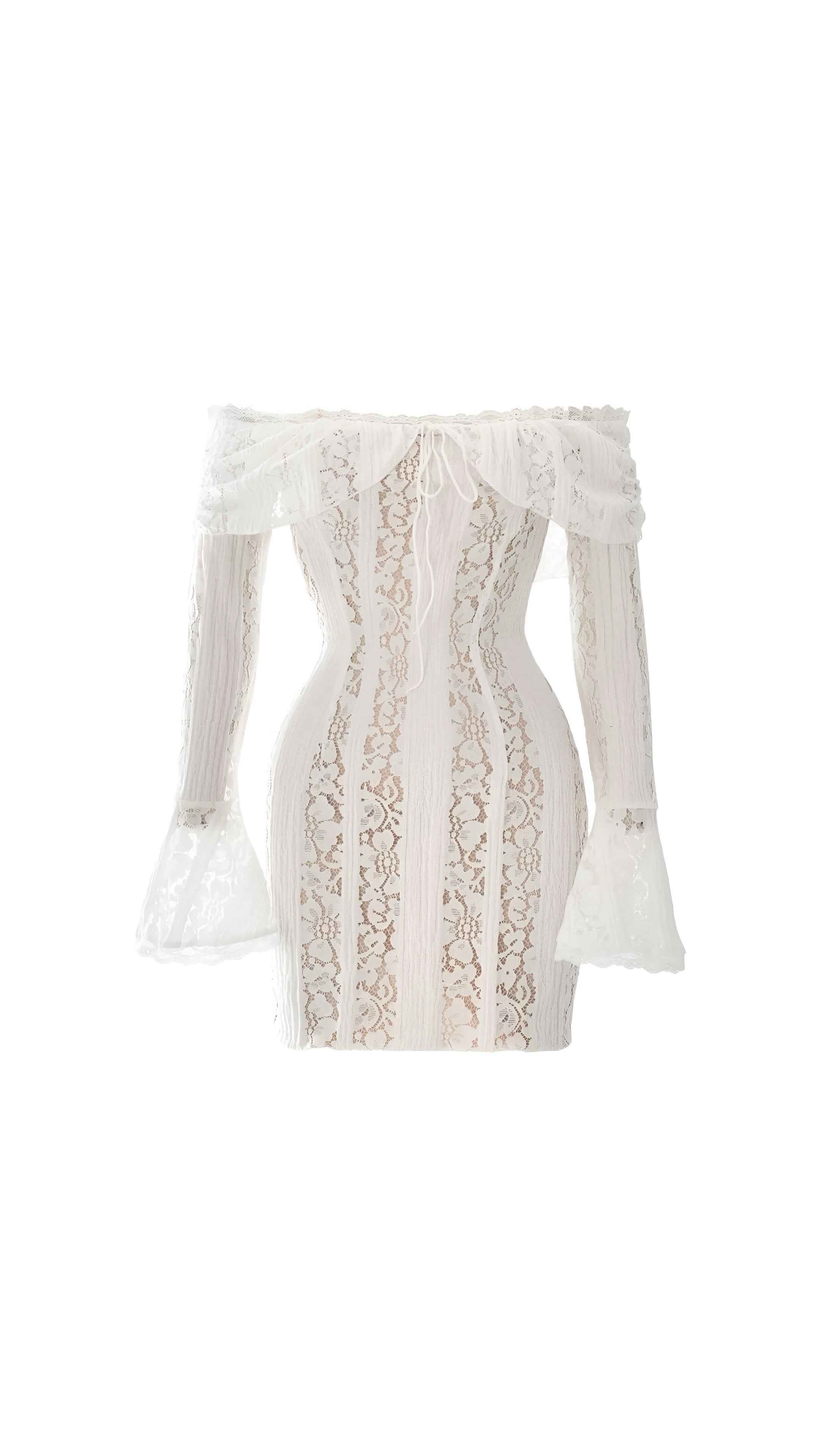 Leilani Lace Off-Shoulder Mini Dress
