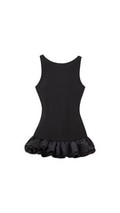 Aaliyah Black Red White Mini Dress