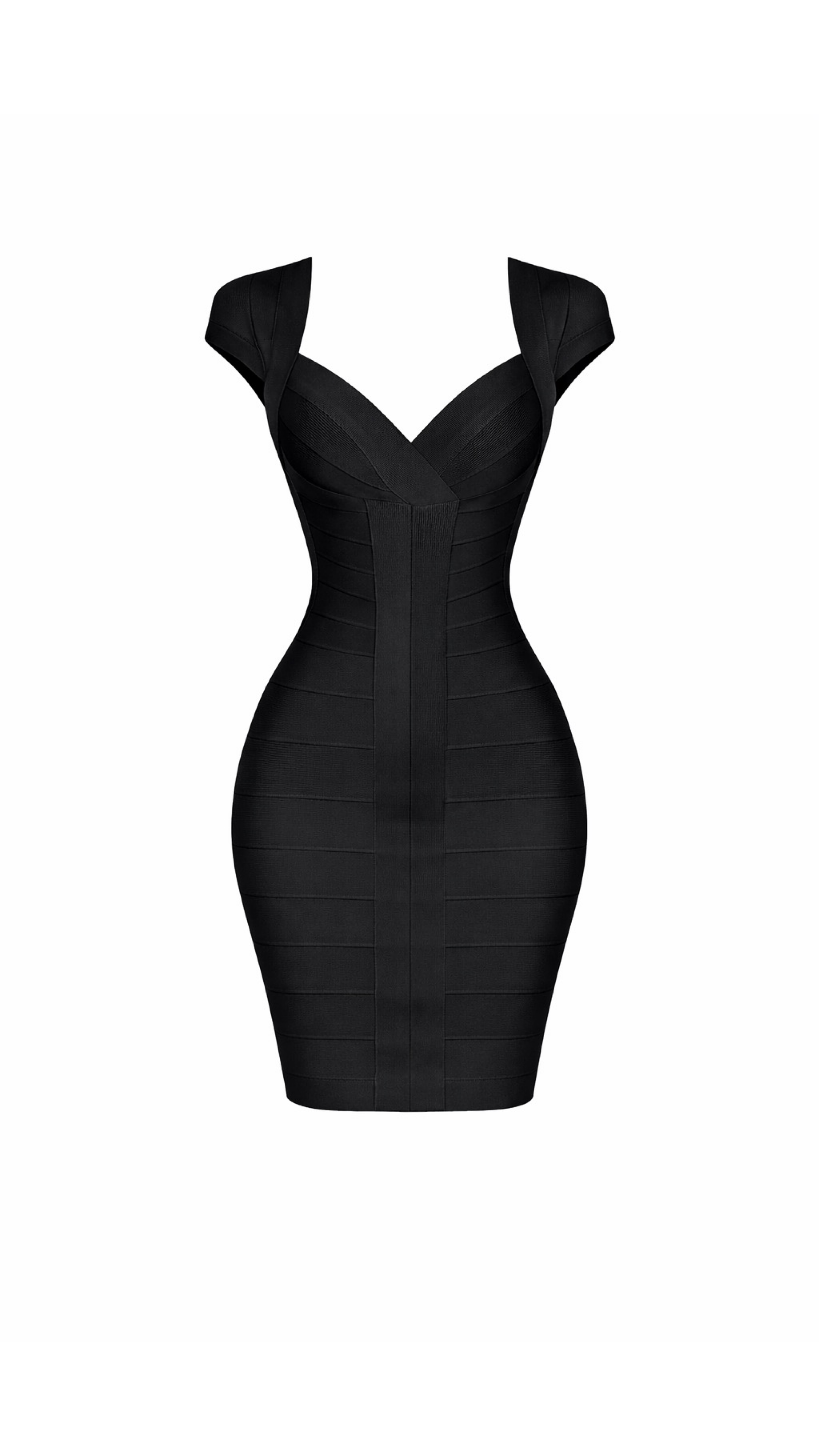 Aysha Deep V Bandage Mini Dress