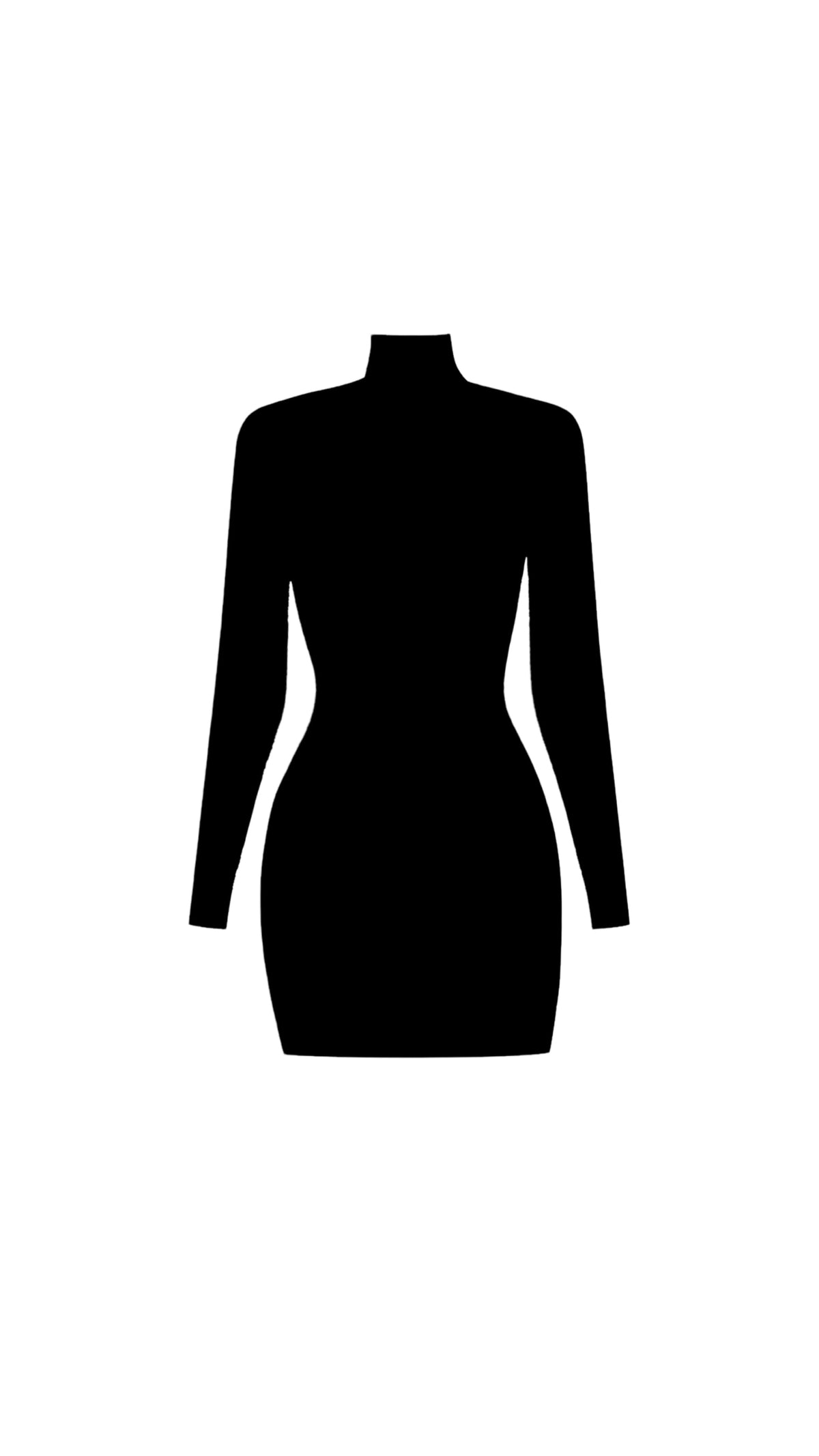 Diana Midnight Black Mini Dress
