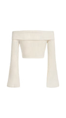 Anna Off-Shoulder Cropped Sweater