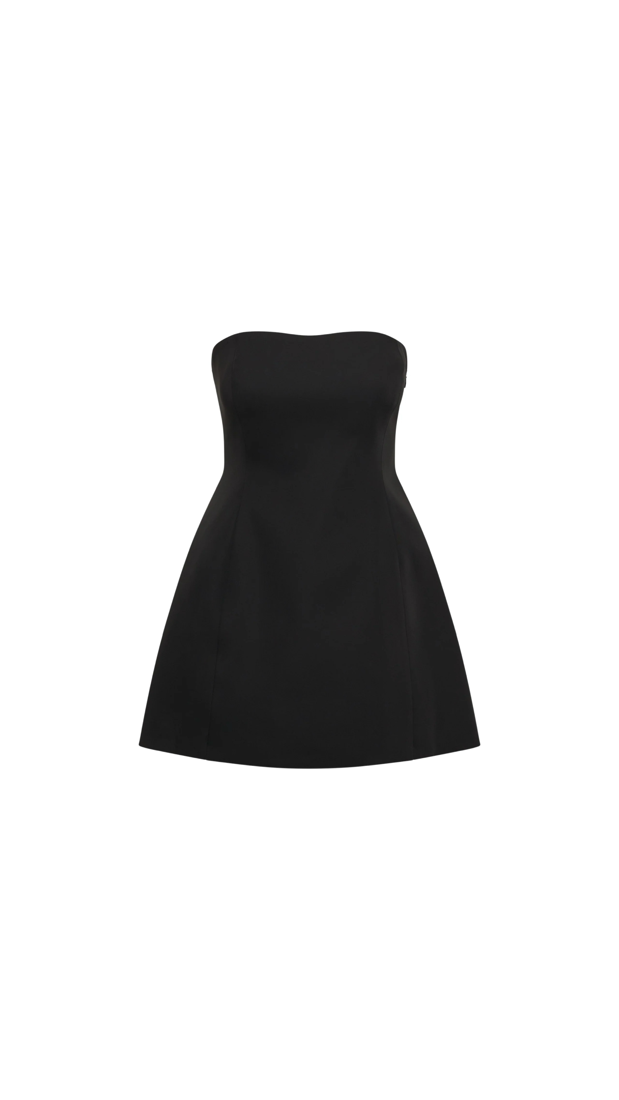 Lea Black Strapless Mini Dress