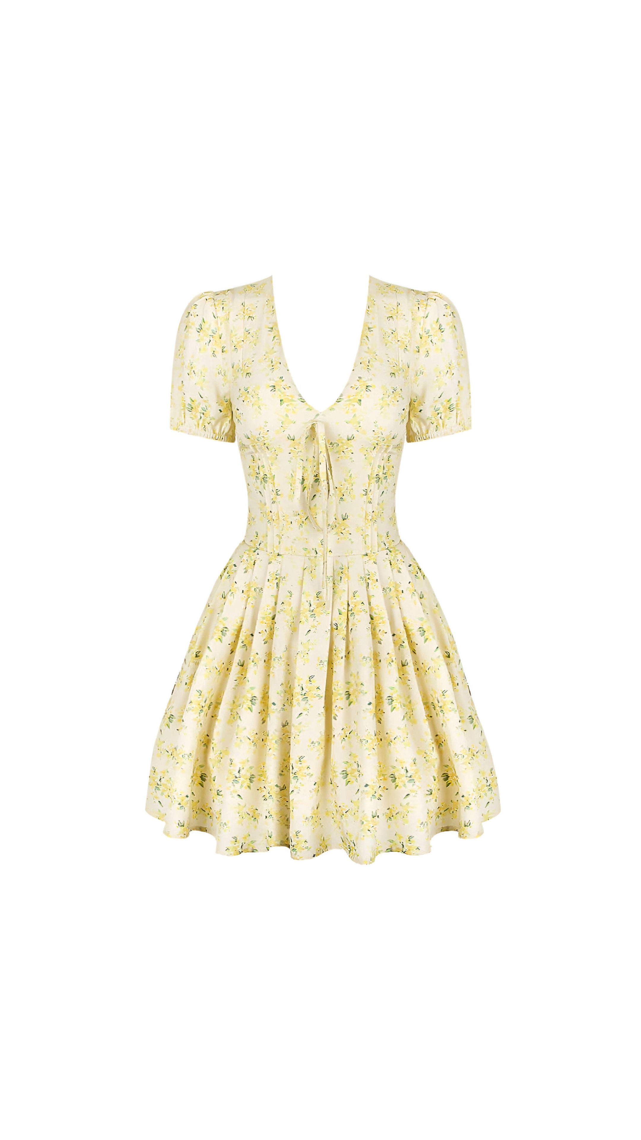 Leia Floral Puff Sleeve Mini Dress