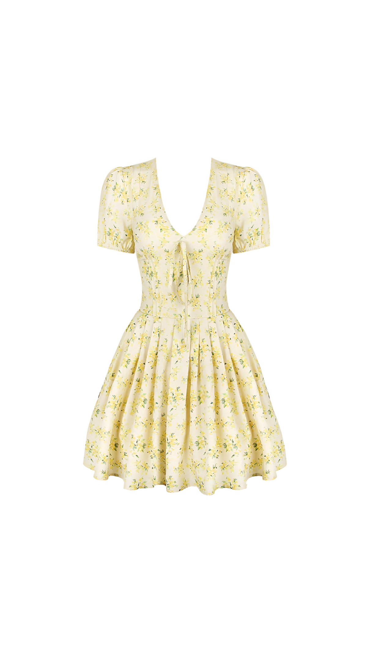 Leia Floral Puff Sleeve Mini Dress