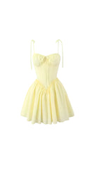 Mariana Butter Yellow Mini Dress