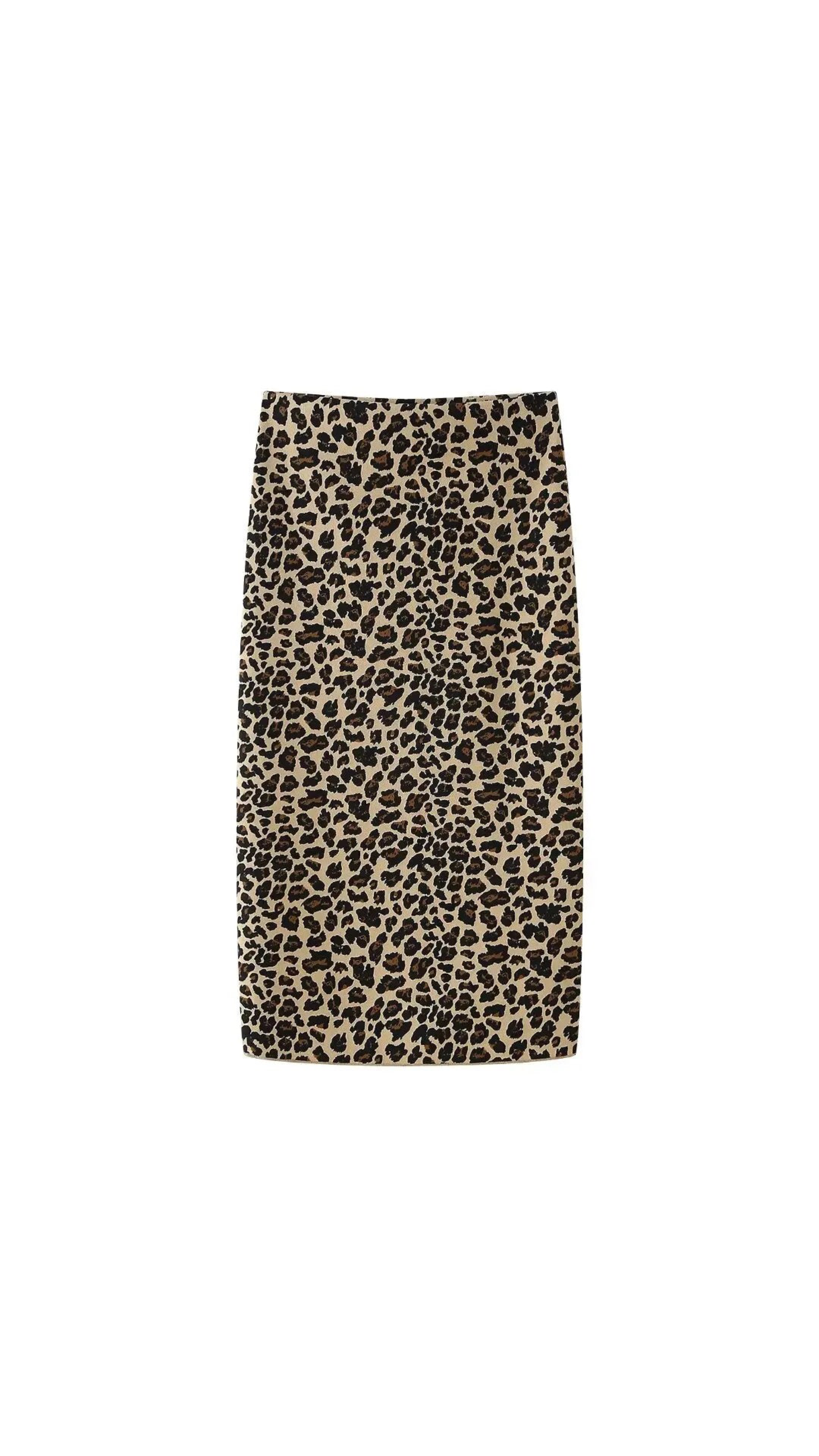 Leah Cheetah-Print Two-Piece Set