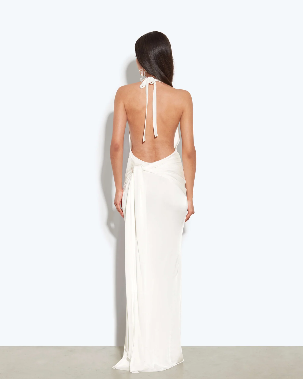 SLEEVELESS FITTED MAXI EVENING PARTY DRESS
