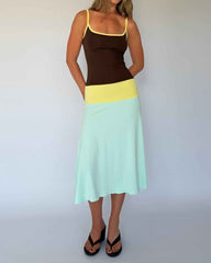 SLEEVELESS FITTED MIDI CASUAL SUMMER DRESS