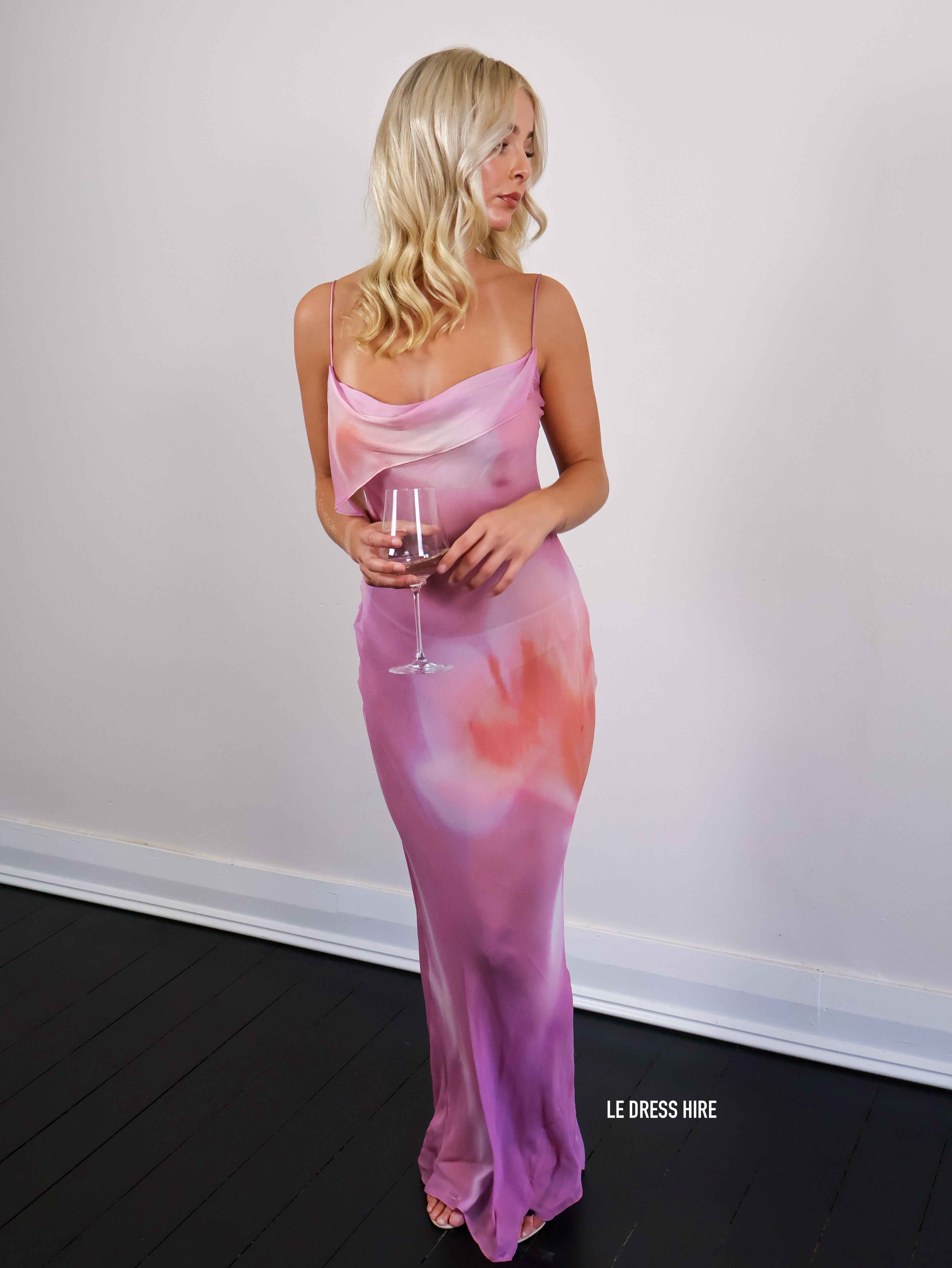 FLORAL SHEER MAXI SUMMER DRESS