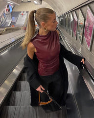 Luxe Leather Top
