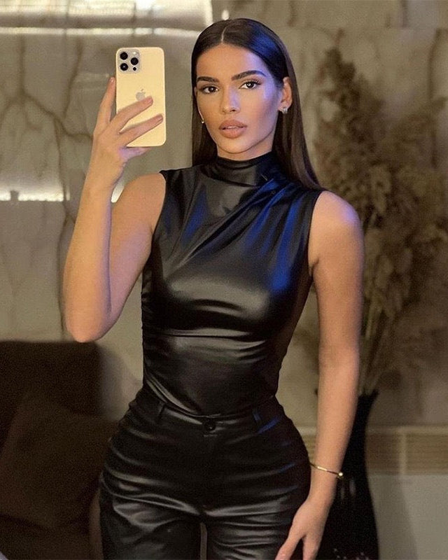 Luxe Leather Top