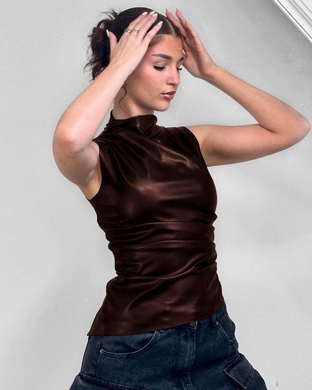 Luxe Leather Top