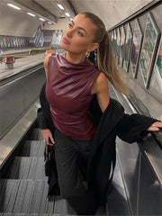 Luxe Leather Top