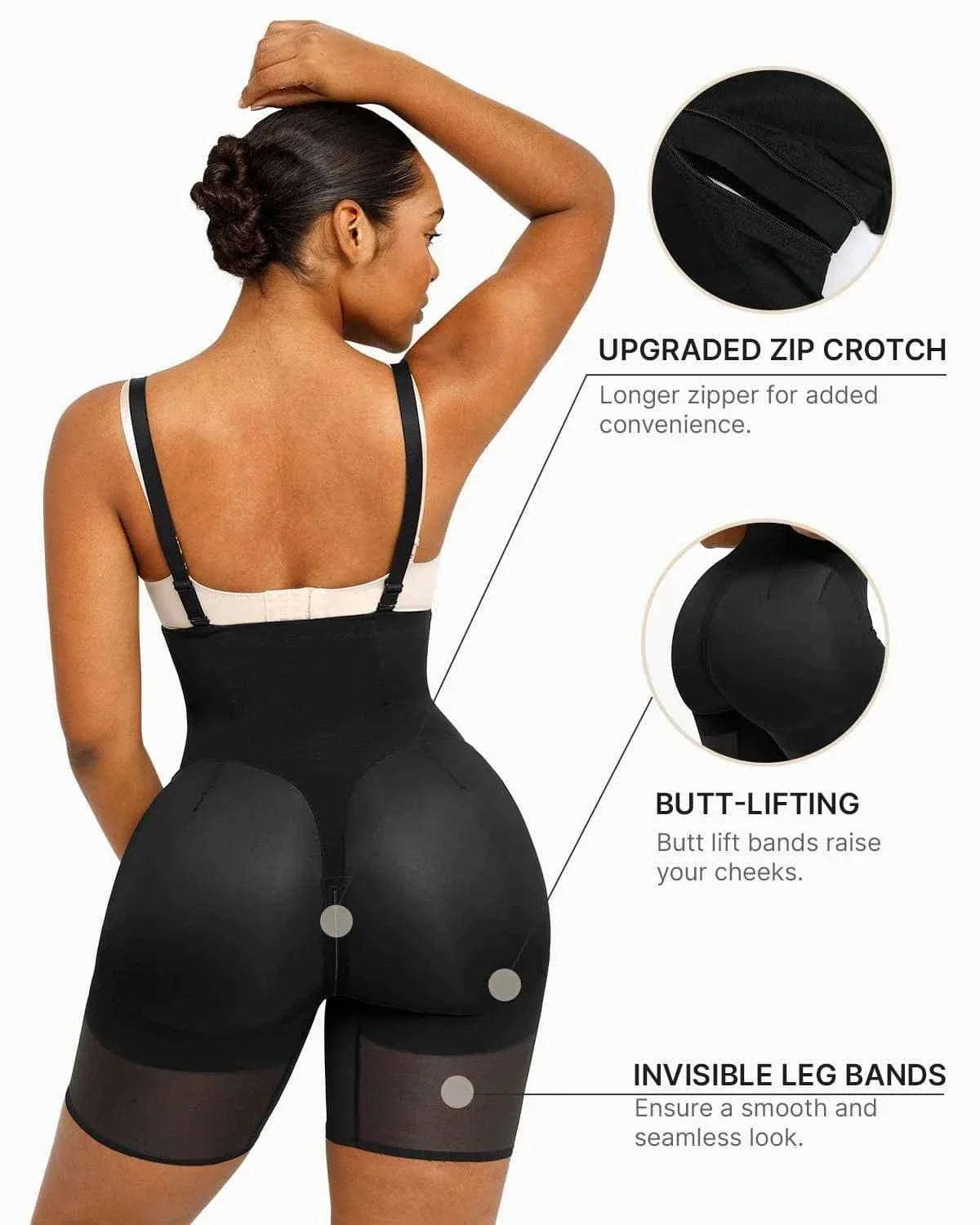 Curve Codeâ„?Mini Sculpting Shorts - Black X-Shaped