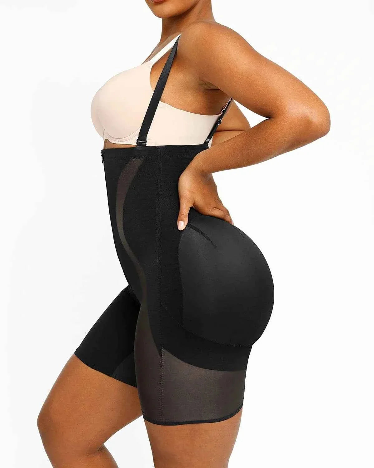 Curve Codeâ„?Mini Sculpting Shorts - Black X-Shaped