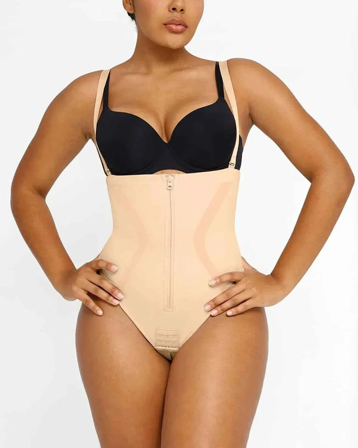 Curve Codeâ„?Sculpting Thong - Black X-Shape Design