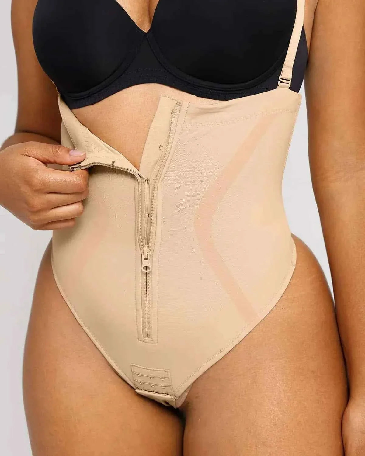 Curve Codeâ„?Sculpting Thong - Black X-Shape Design
