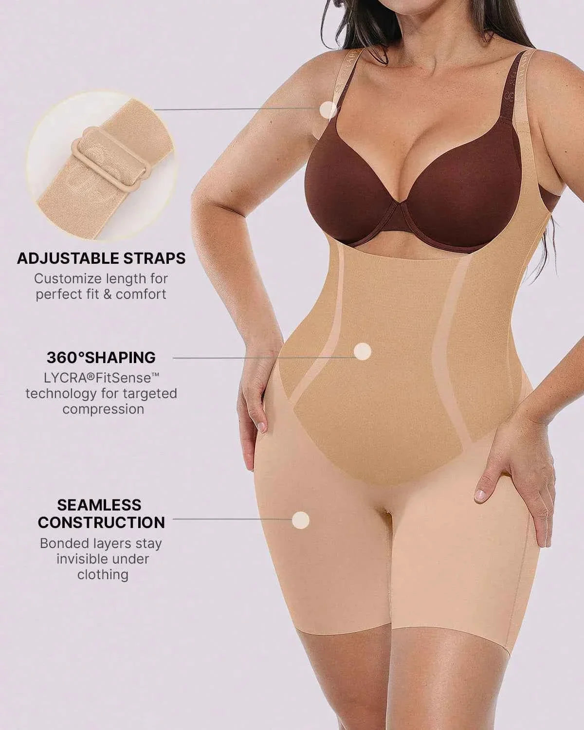 Curve Code Bodysuit - Black LYCRA®FitSenseâ„?Shaping